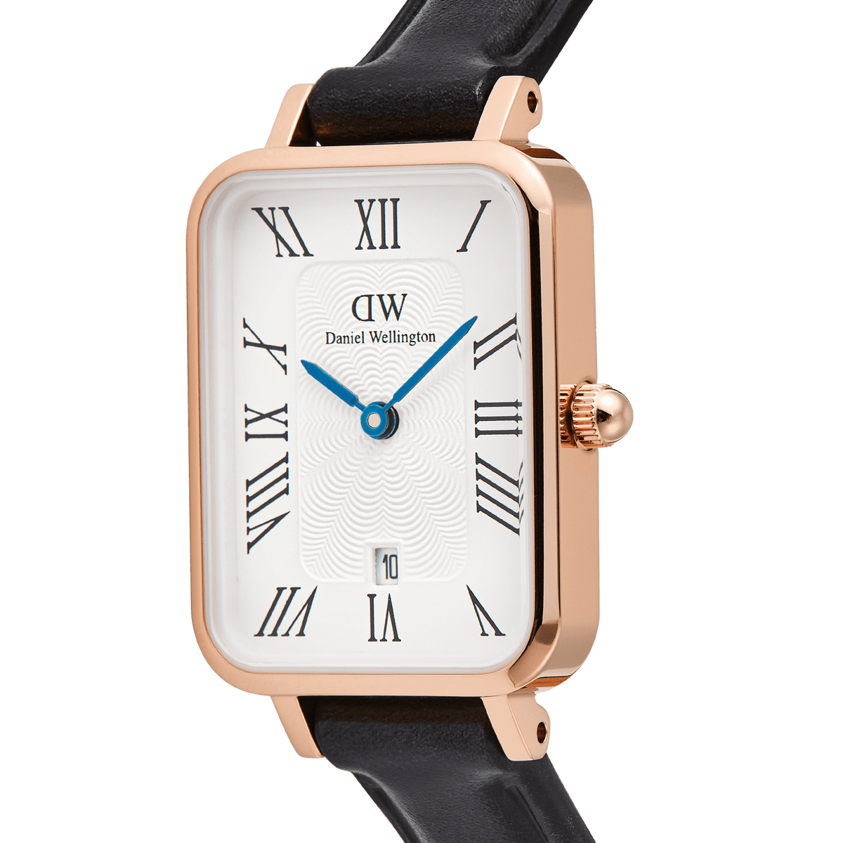 Daniel Wellington Quadro Roman Numerals Date Sheffield Rose Gold