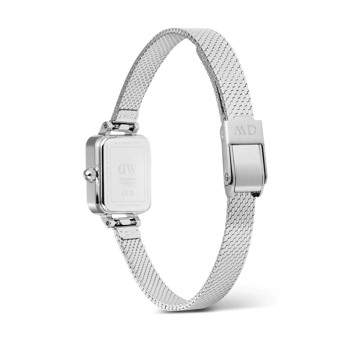 Daniel Wellington Quadro Mini Reflection Silver Watch