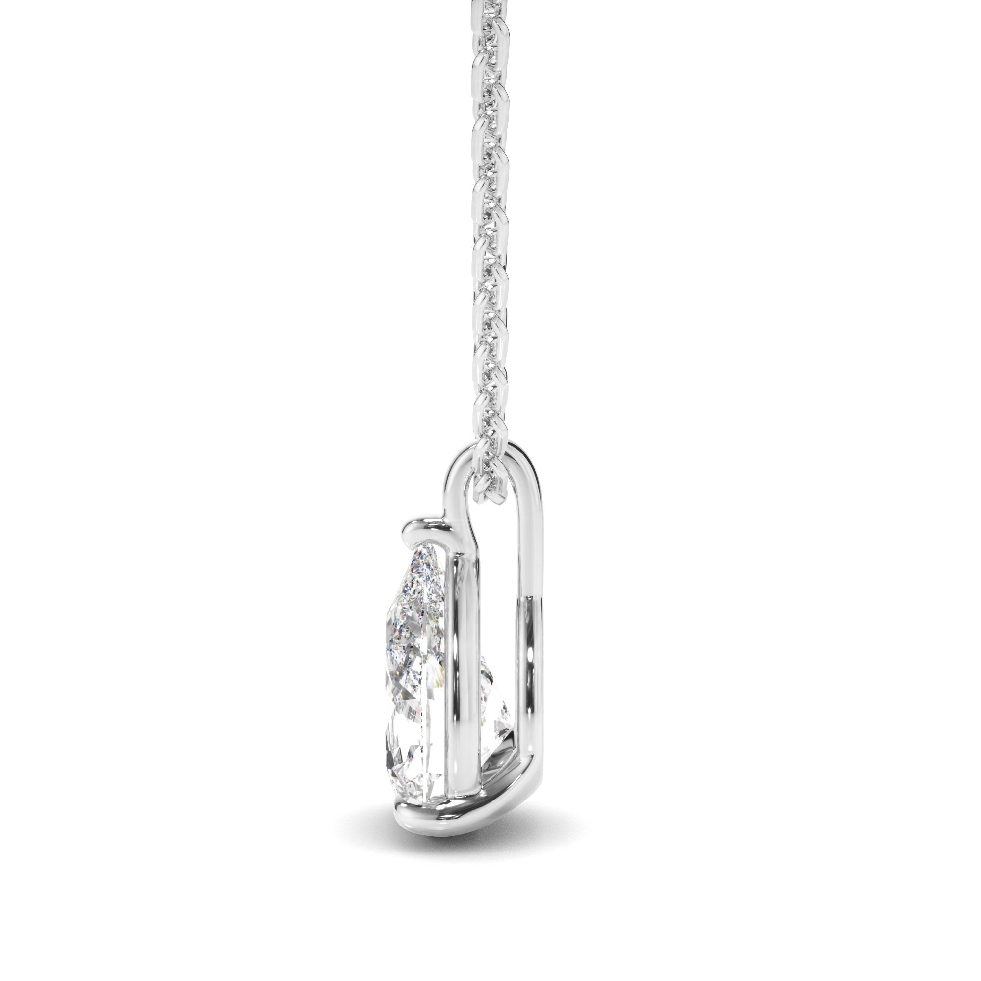 Pear Cut Diamond Pendant