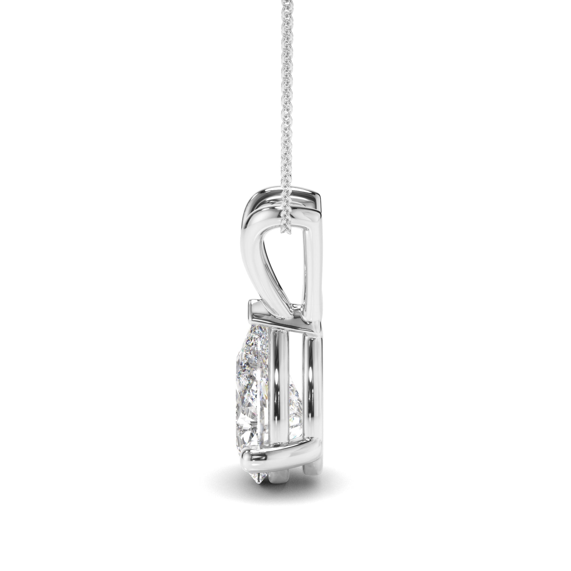 Pear Cut Diamond Pendant