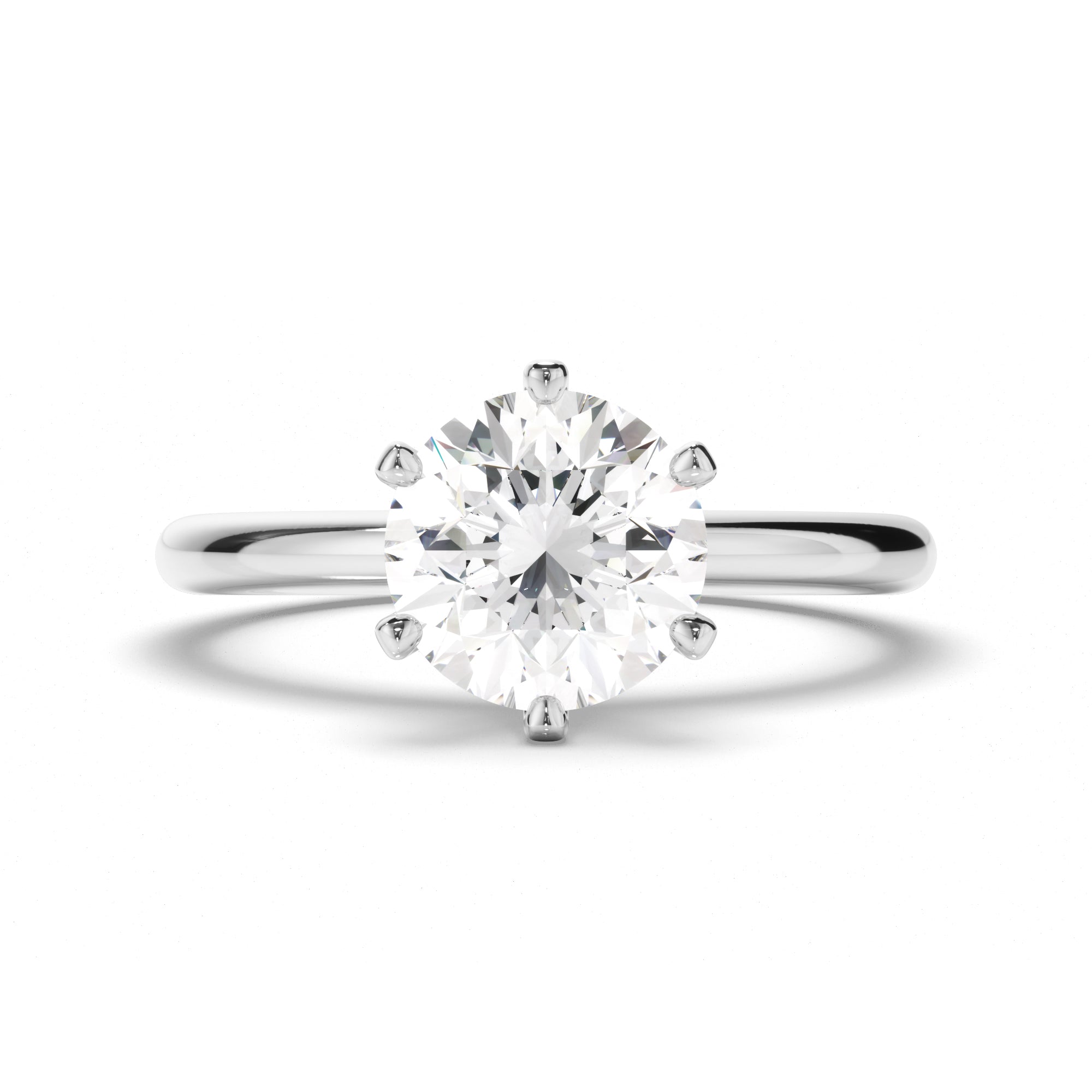 Round Brilliant Cut Diamond Solitaire Engagement Ring