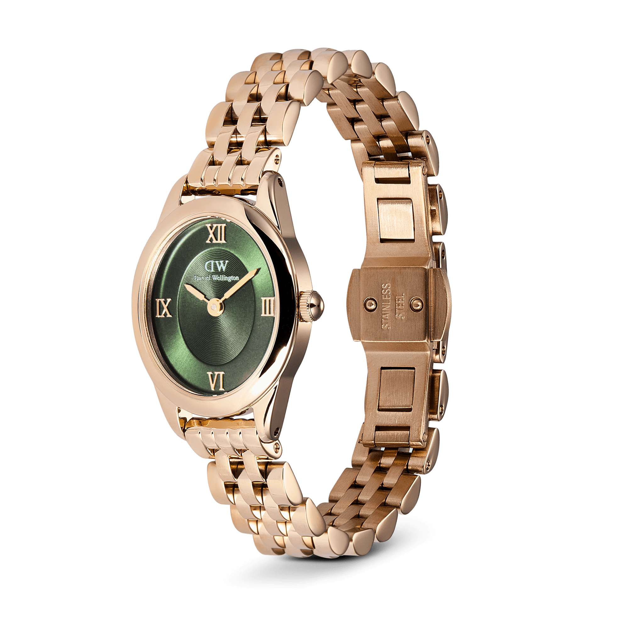 Daniel Wellington Ophelia Mini Emerald Rose Gold Watch
